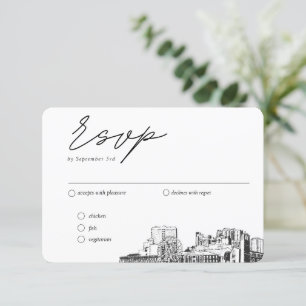 Carte D'accompagnement Myrtle Beach Mariage traditionnel RSVP Options de 