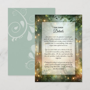 Carte D'accompagnement Mystic Forrest Meadow Magic -> La Magie de la Prai