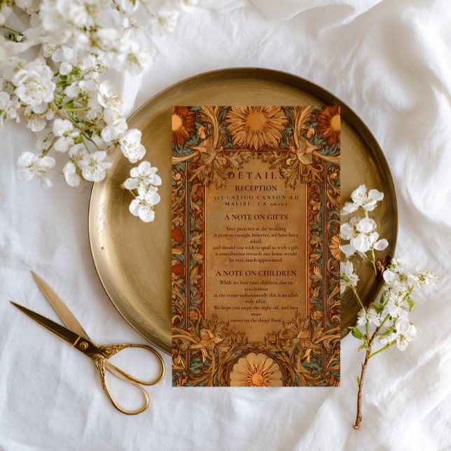 Carte D'accompagnement Mystical Celestial Baroque Wedding (Créateur téléchargé)