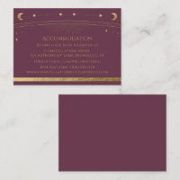 Mystical Plum Gold Sun Moon Stars Hébergement