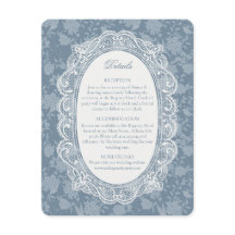 Nappe en dentelle bleue détails floraux vintage ma