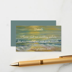 Carte D'accompagnement Nautical Sunset Beach mariages