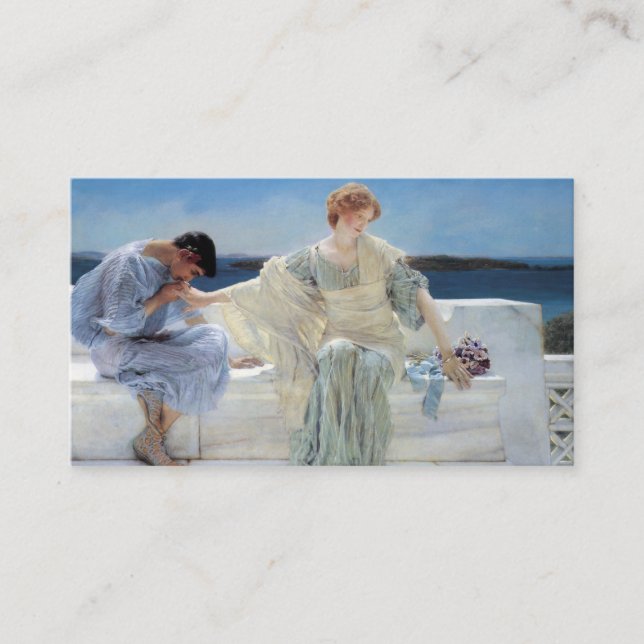 Carte D'accompagnement Ne me demandez plus par Alma Tadema Mariage (Devant)