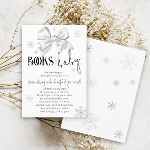 Carte D'accompagnement Neige en amour Arc Hiver Livres pour Baby Shower