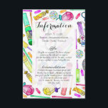 Carte D'accompagnement Neon 80's 90's Retro Funny Candy Motif<br><div class="desc">Cette motif de bonbons rétro des années 80 et 90, colorée et lumineuse, conviendra parfaitement à une personne branchée et chic. Il est aquarelle peint à la main et l'impression artistique est parfait pour de nombreux cadeaux et occasions. Profitez de ce design de retour en arrière drôle et cool pour...</div>