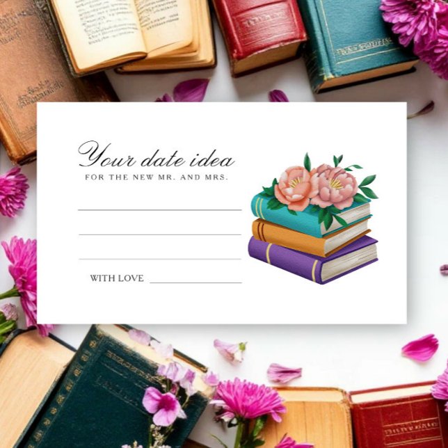 Carte D'accompagnement New Chapter Bridal shower Date night ideas  (Créateur téléchargé)