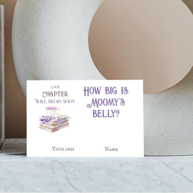 Carte D'accompagnement New Chapter Storybook Guider Comment Baby shower J (Créateur téléchargé)