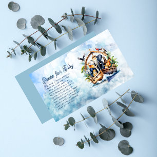 Carte D'accompagnement Noah's Ark Cute Animals Baby showers Livres pour b