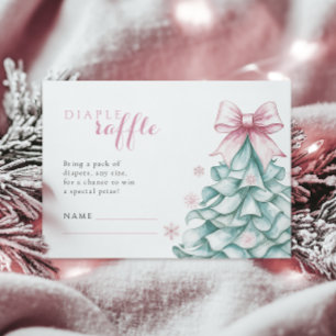 Carte D'accompagnement Noël Fille Baby shower Déchets de Noël