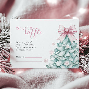 Carte D'accompagnement Noël Fille Baby shower Déchets de Noël