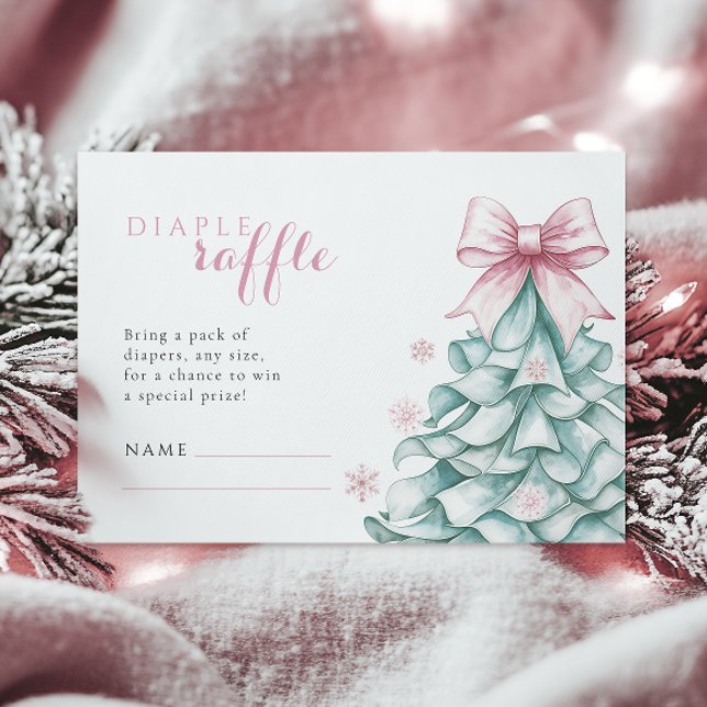 Carte D'accompagnement Noël Fille Baby shower Déchets de Noël (Créateur téléchargé)