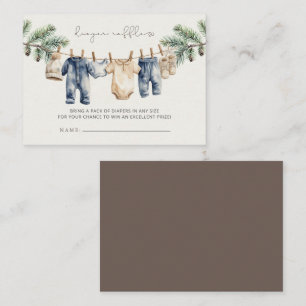 Carte D'accompagnement Noël Joyeux Petit Baby shower Déchet Raffle