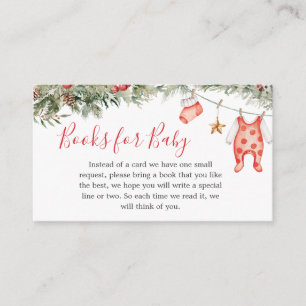 Carte D'accompagnement Noël Joyeux petits Baby showers Livres pour bébé