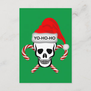 Carte D'accompagnement Noël, Pirate Skull