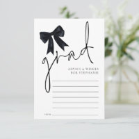Noir Bow Grad Script Graduation Conseils Voeux