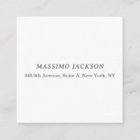 Nom d'adresse minimaliste personnalisé