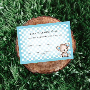 Carte D'accompagnement Nombre de devis Baby shower de pique-nique jeu Ted