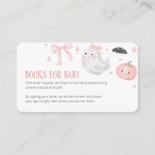 Carte D'accompagnement Nos livres pour bébé fille Our Little Boo pour la 