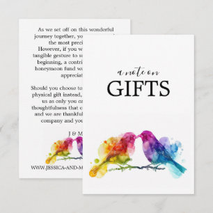 Carte D'accompagnement Note sur les cadeaux LGBTQ+ Aiguilles arc-en-ciel