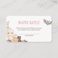 Notre petite fille Boo Baby Shower Tirage au sort