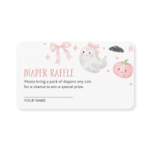 Notre petite fille Boo Baby Shower Tirage au sort 
