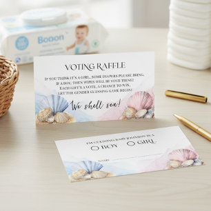 Carte D'accompagnement Nous allons voir le sexe du bébé Diaper Raffle Coq
