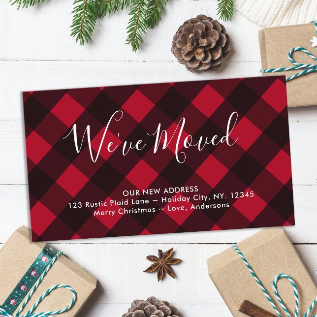 Carte D'accompagnement Nous avons déménagé Nouveau Accueil Buffle rouge P (Créateur téléchargé)