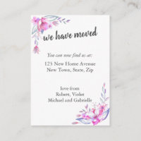 Nous avons déménagé - Photo personnalisée et nouve