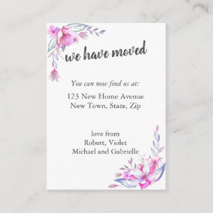 Carte D'accompagnement Nous nous sommes déplacés - photo faite sur