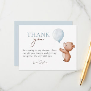 Carte D'accompagnement Nous pouvons à peine attendre Ourson en peluche Ba