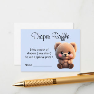 Carte D'accompagnement Nous pouvons Bearly Wait Baby shower ours en peluc