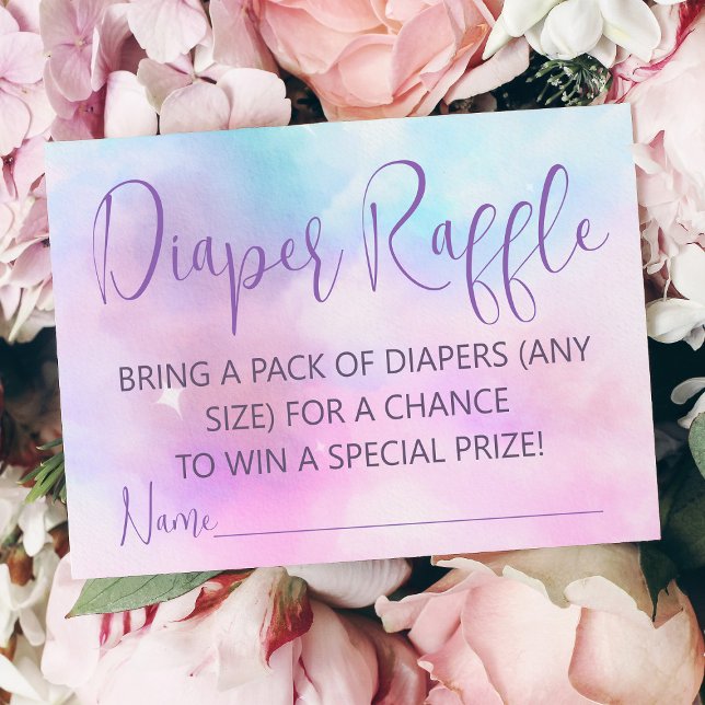 Carte D'accompagnement Nous sommes sur Cloud Nine Baby shower Diaper Raff (Créateur téléchargé)