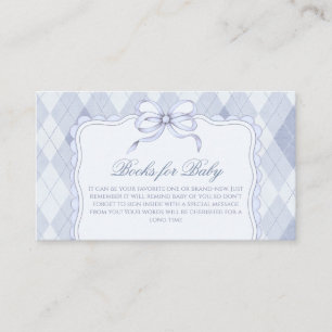 Carte D'accompagnement Nouveau au Club Livre de golf Blue Boy pour Baby S