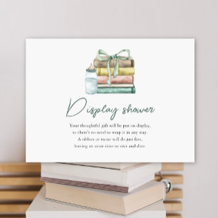 Carte D'accompagnement Nouveau chapitre Baby shower écran douche