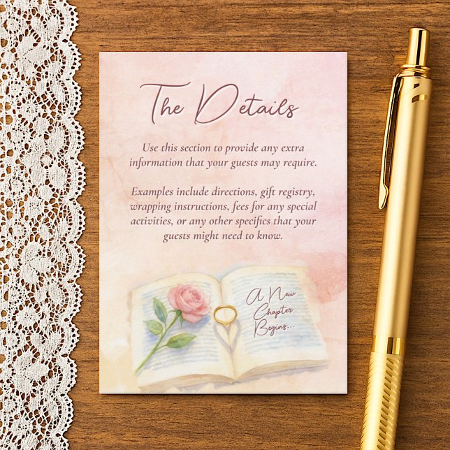 Carte D'accompagnement Nouveau chapitre commence le livre d'histoires Dét (Créateur téléchargé)