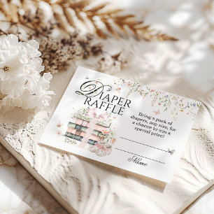 Carte D'accompagnement Nouveau Chapitre Commencer Livre Baby shower fleur