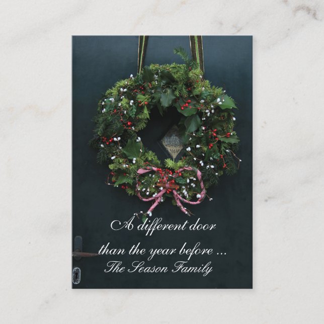 Carte D'accompagnement Nouvelle adresse de porte différente (Devant)