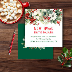Carte D'accompagnement Nouvelle Maison Pour Les Fêtes Annonce De Déménage