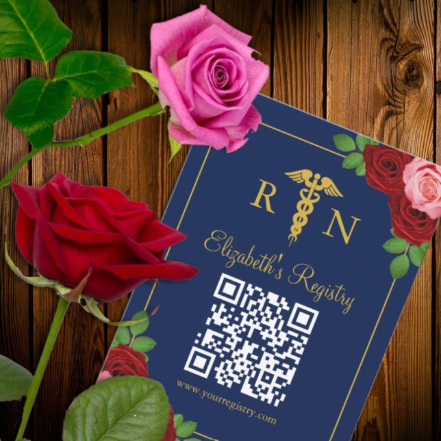 Carte D'accompagnement Nurse Graduation Party Registry (Créateur téléchargé)