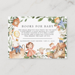 Carte D'accompagnement Nursery Rhymes Livres Pour Baby Baby shower Card
