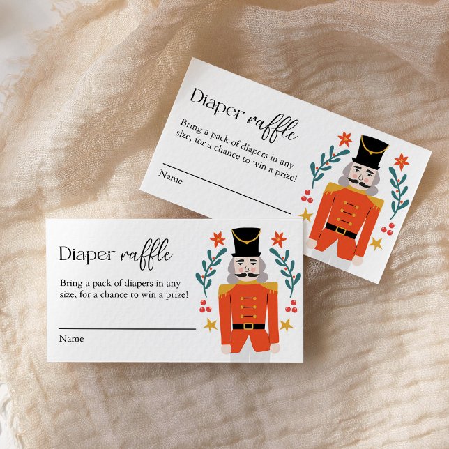 Carte D'accompagnement Nutcracker Baby shower de Noël Déchets Raffin (Créateur téléchargé)