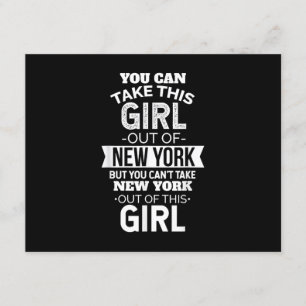 Carte D'accompagnement NY Tu Peux Sortir Cette Fille Du Souvenir De New Y