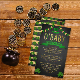 Carte D'accompagnement O'Baby St. Patrick's Day Baby shower Demande de ré