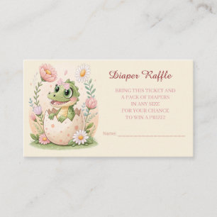 Carte D'accompagnement OEufs d'éclosion de bébé kawaii floral -Fille