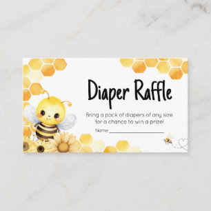 Carte D'accompagnement Oh Babee Bee Baby shower Déchets Raffle