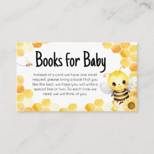 Carte D'accompagnement Oh Babee Bee Baby shower Livres pour bébé