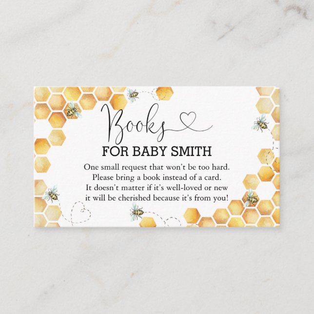 Carte D'accompagnement Oh Babee Books for Baby shower Encape Card (Devant)