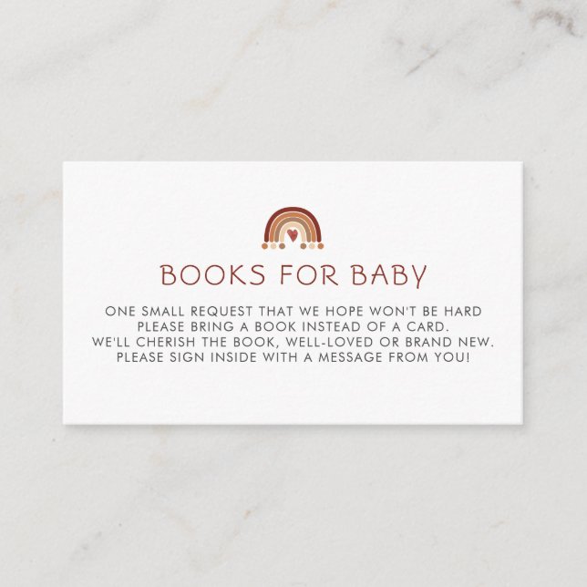 Carte D'accompagnement Oh Baby Boho Boy Boy Baby showers Livres Pour Baby (Devant)