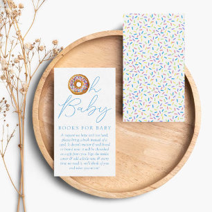 Carte D'accompagnement Oh Baby Donut Sprinkle Baby Shower Demande de livr