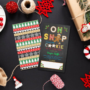 Carte D'accompagnement Oh ! Baby shower de pain d'épices